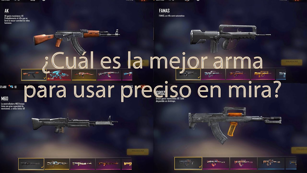 descubra cual es el mejor arma en free fire guia definitiva para dominar el juego