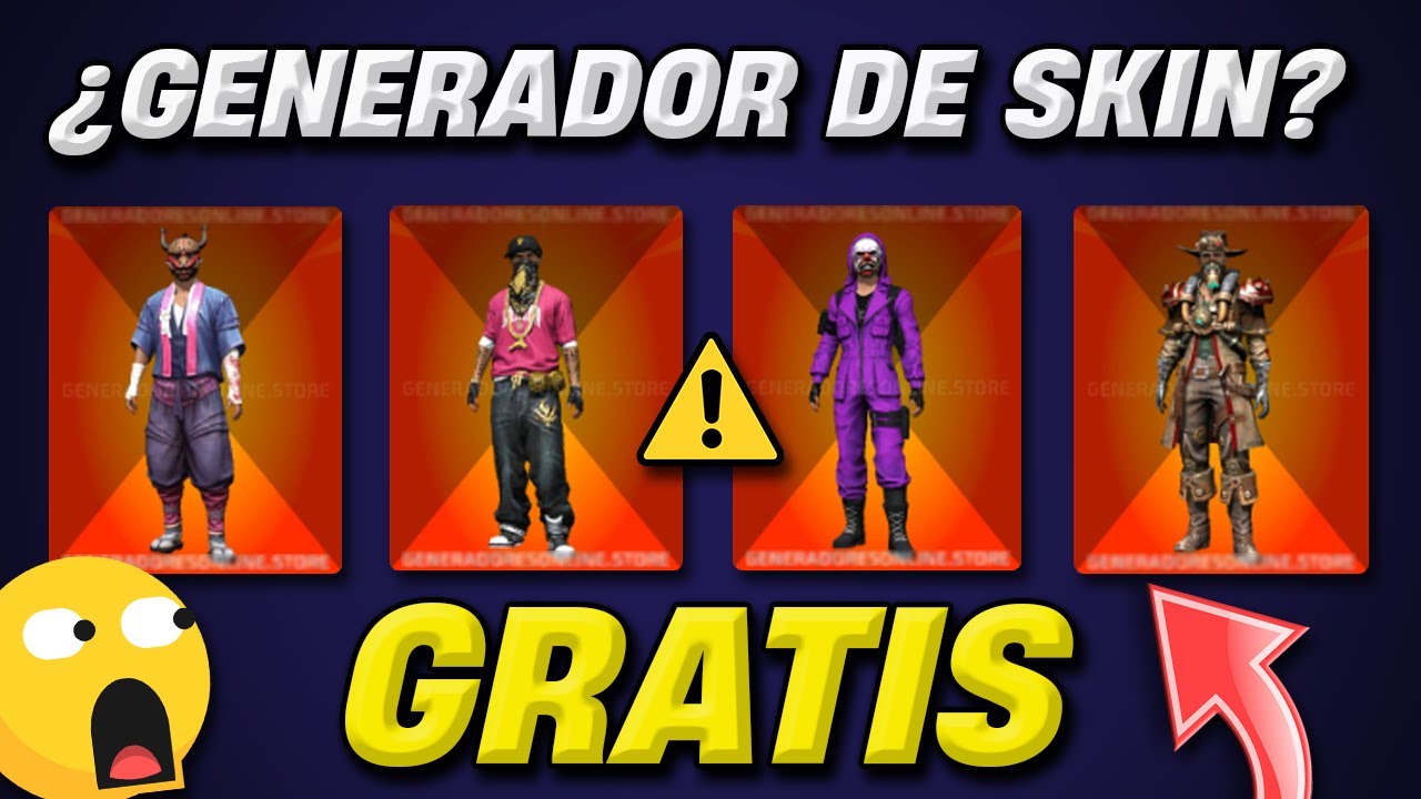 existen generadores de skins y ropa para free fire